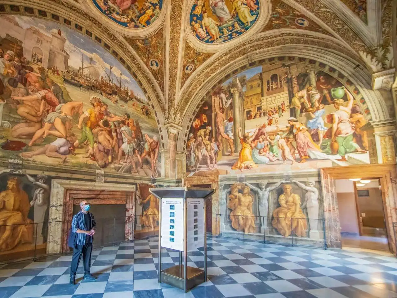 cathedral with classically painted ceiling