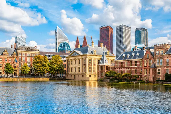 city landscape by the water