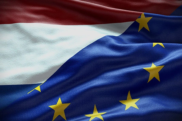 dutch and european overlapping flags